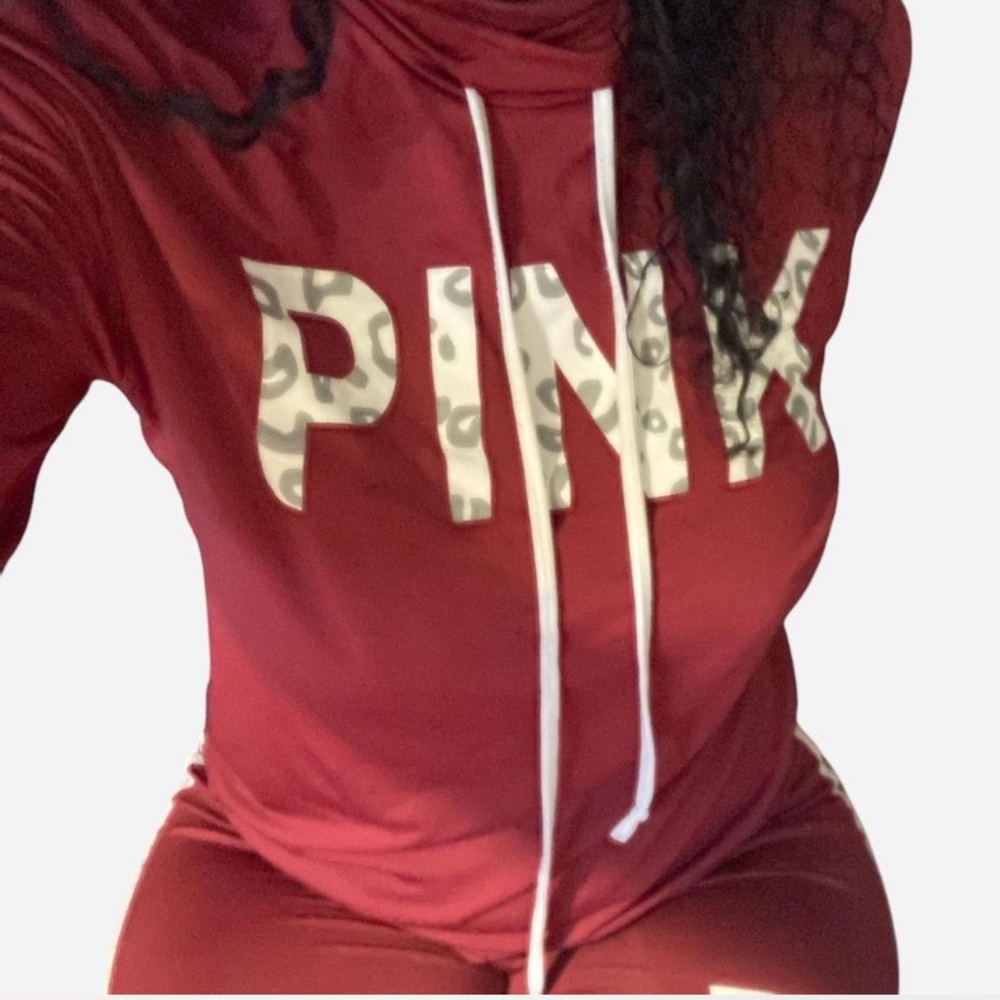 PINK tracksuit (skinny legged)